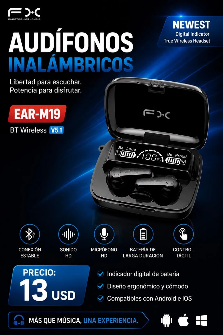 Audífonos inalámbricos EAR M19's foto | DeTodo UnPoco |  BizneCubano